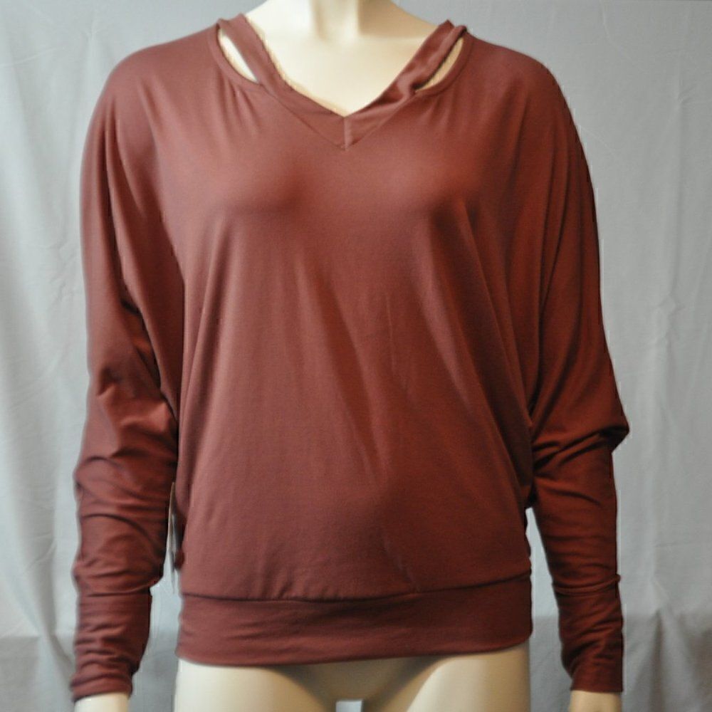 2/$10 White Birch Cut Out V-Neck Top with Dolman Sleeves - New with tags BUNDLE
